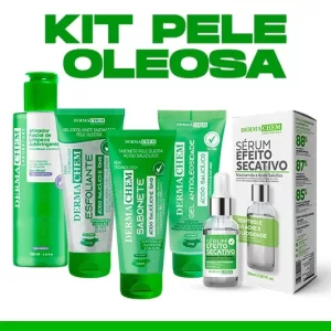 Kit Skincare Dermachem em um fundo branco.